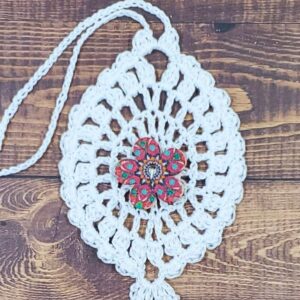 Geometric Flower on White