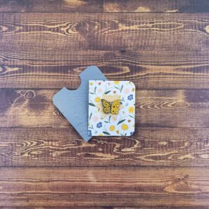 Sunflower Butterfly Enamel Pin