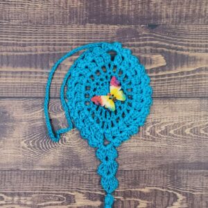 Rainbow 2 Butterfly on Teal