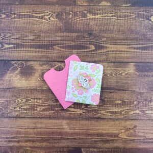 Trinity Knot White and Pink Moth Enamel Pin