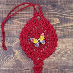 Colorburst Butterfly on Red