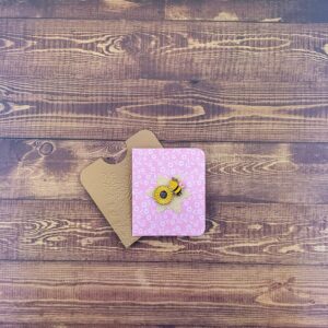 Bee on a Sunflower Enamel Pin