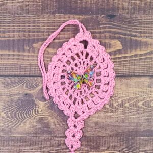 Mosaic Butterfly on Pastel Pink