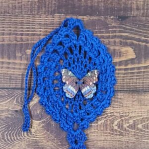 Woodland Butterfly on Royal Blue