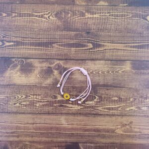 Luxe Sunflower Bracelet in Pink