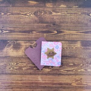 Pink & Black Moon Moth Enamel Pin