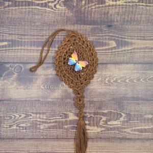 Watercolor Rainbow Butterfly on Cocoa