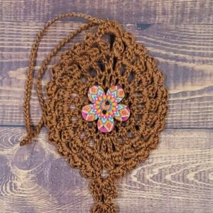 Southwest Pink Flower on Cocoa