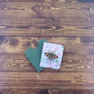 Rose Floral Moth Enamel Pin