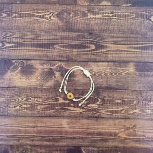 Luxe Sunflower Bracelet in Cream