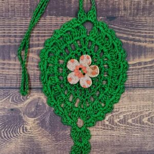 Vintage 2 Flower on Green
