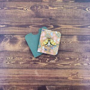 Gingko Leaf Moth Enamel Pin