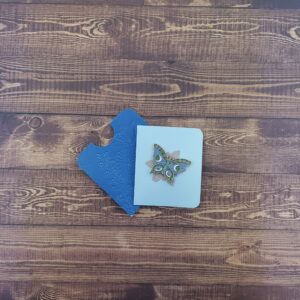 Blue Eyes Butterfly Enamel Pin