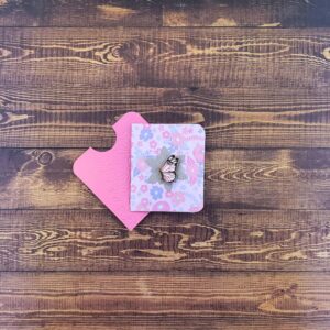 Pink and Black Sideview Butterfly Enamel Pin