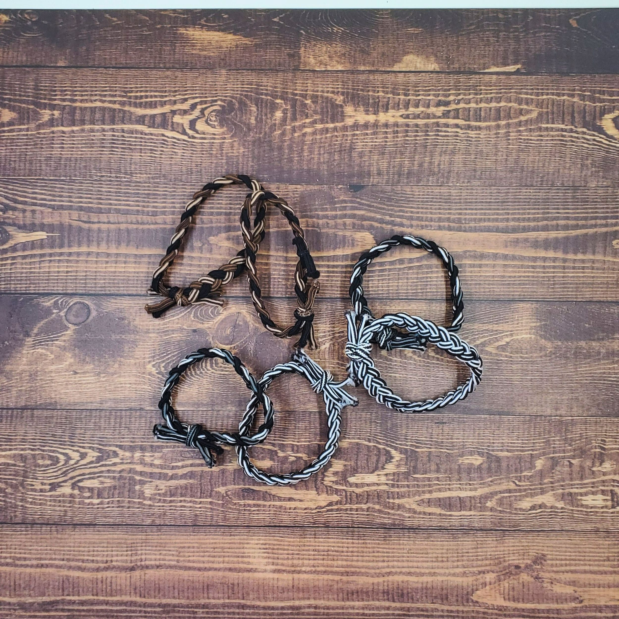 Bold Braids Set of 2 Neutral Colors Hair Ties