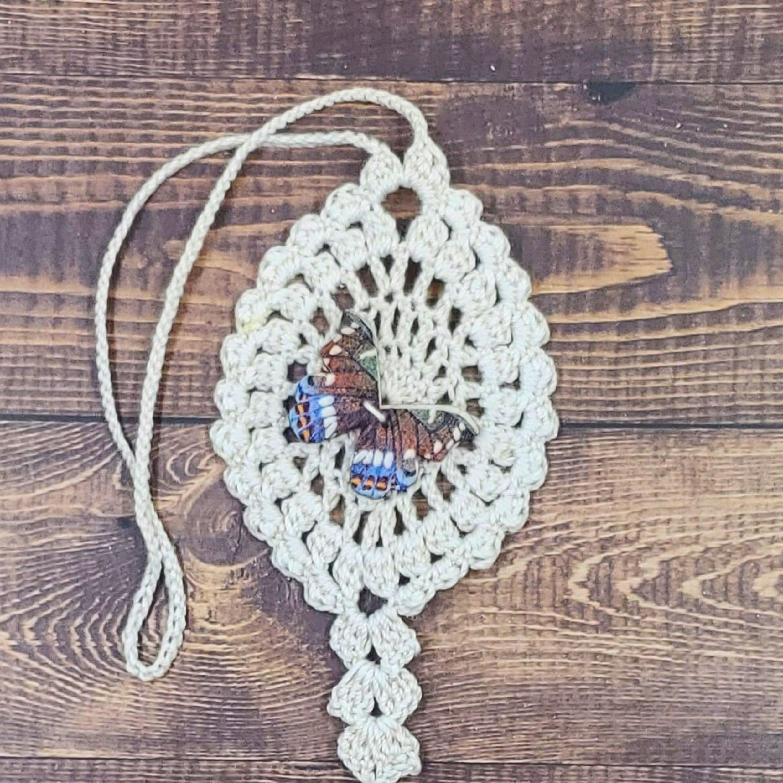 Woodland Butterfly on Natural Flutter Charm