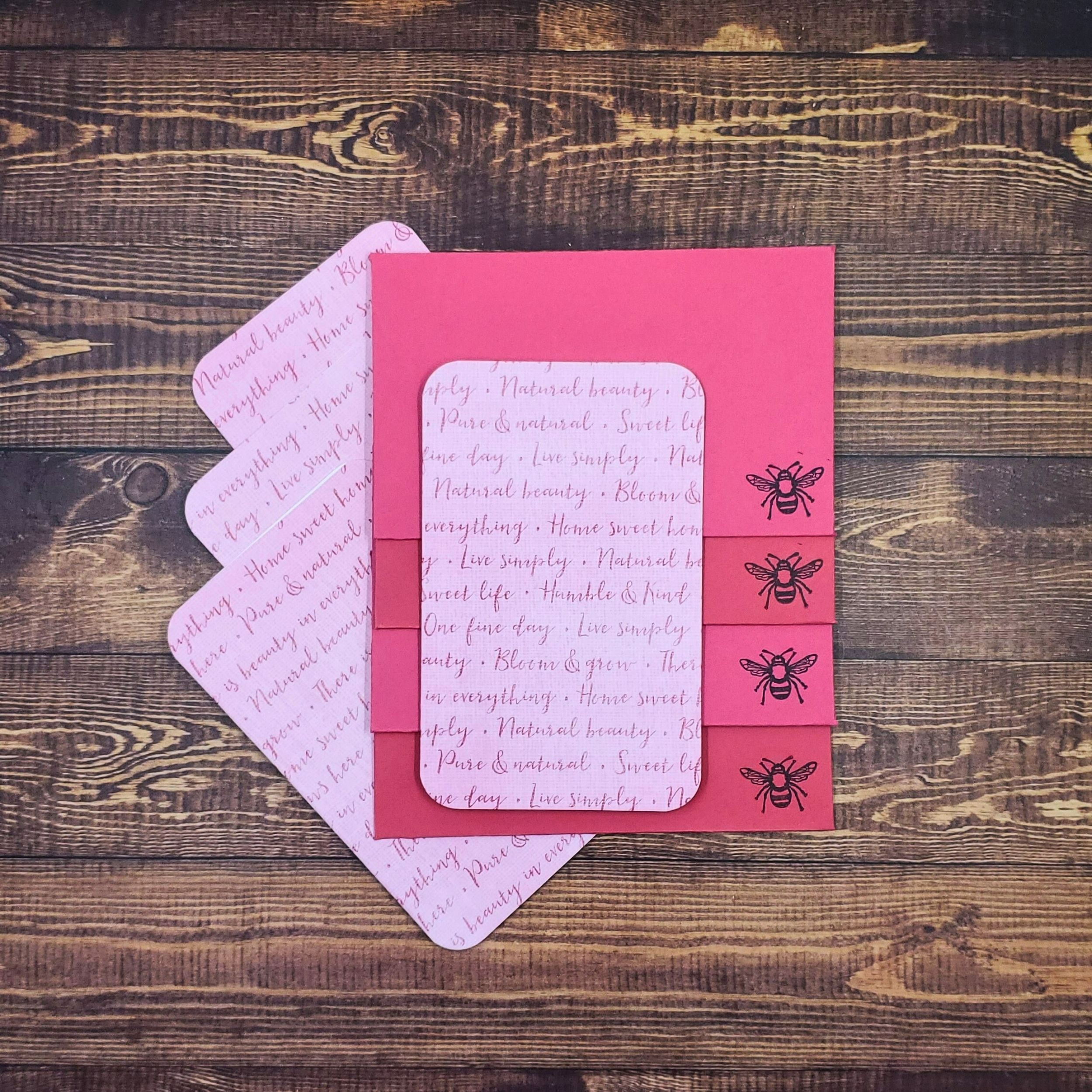 Live Simply Design Handmade Card & Envelope Set