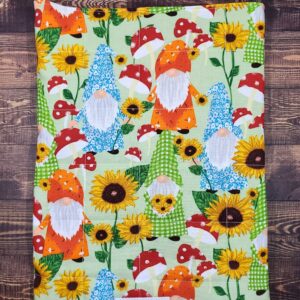 Sunflowers and Gnomes Large Book/Tablet Sleeve