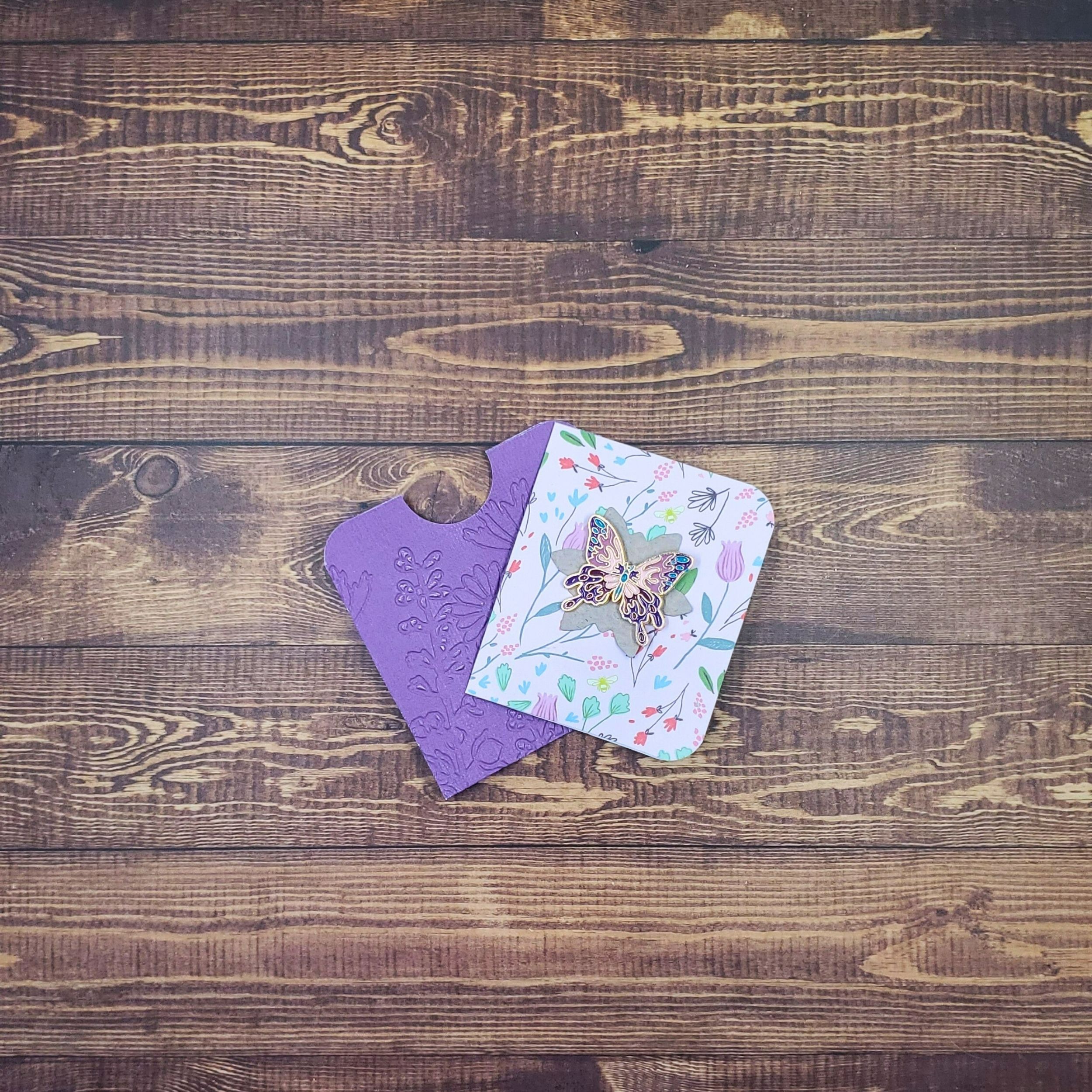 Pink & Purple Butterfly Enamel Pin