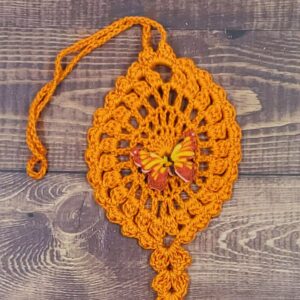 Sun Flare Butterfly on Orange Flutter Charm