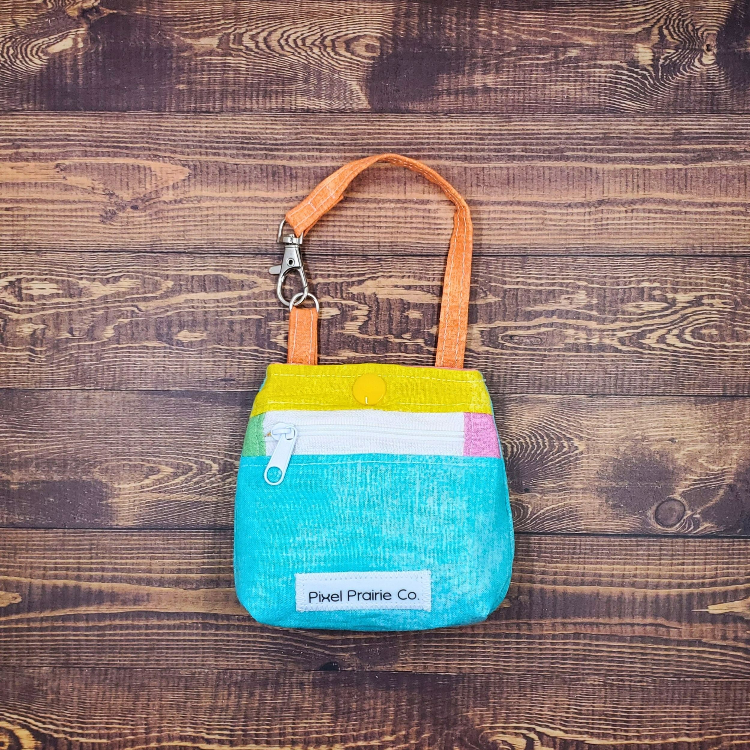 Happy Chaos Tag-Along Pouch Teal