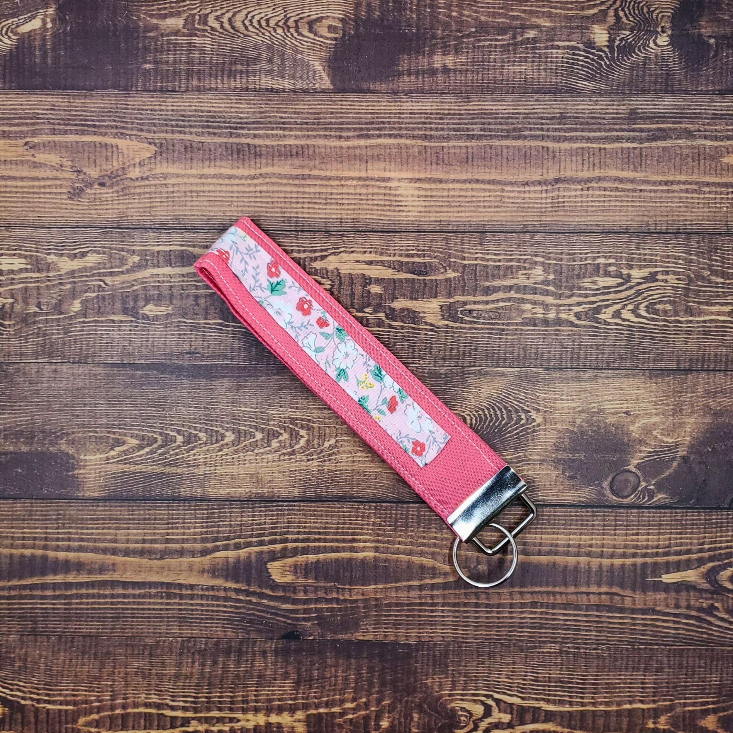 Ditsy Pink Garden Wristlet