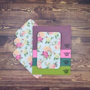 Roses Design Handmade Card & Envelope Set