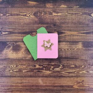 Two-tone Pink Butterfly Enamel Pin