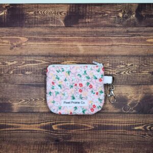 Ditsy Pink Garden Mini Zip