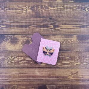 Pink & Purple Moon Phase Butterfly Enamel Pin