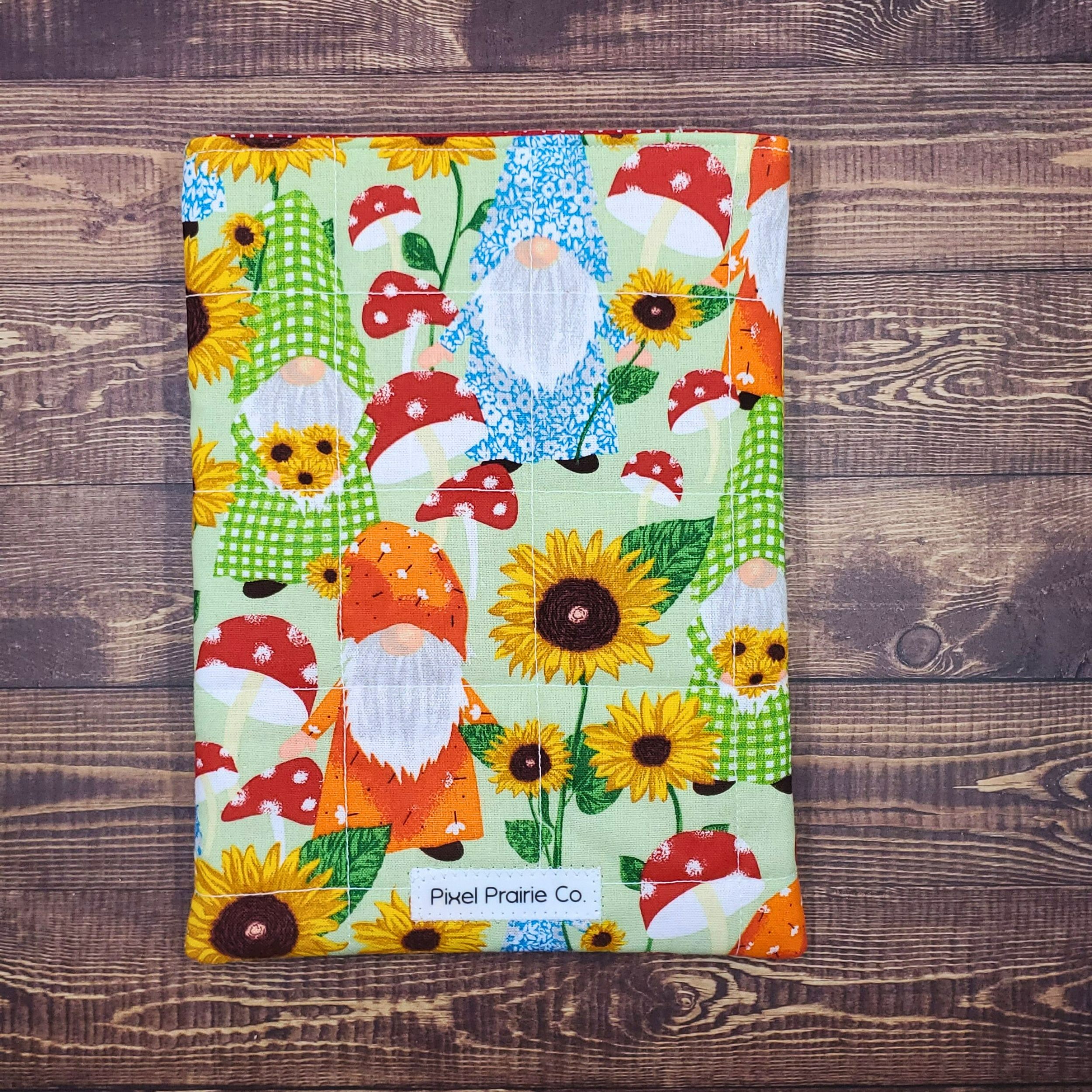 Sunflowers and Gnomes E-Reader Sleeve