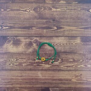 Luxe Sunflower Bracelet in Green