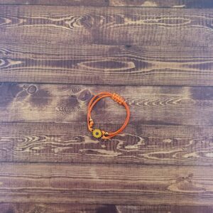 Luxe Sunflower Bracelet in Orange