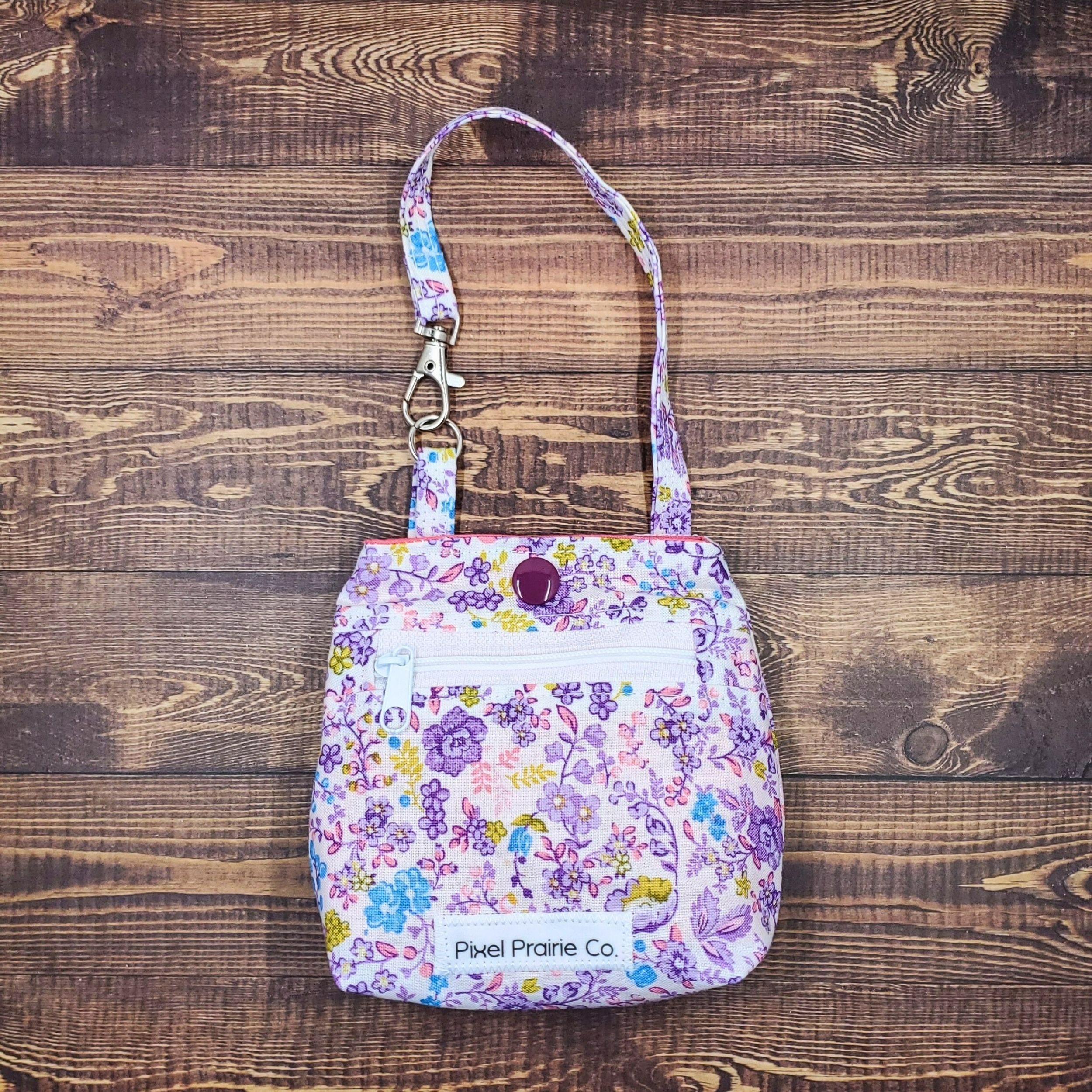 Purple Picnic Tag-Along Pouch
