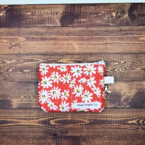 Ditsy Scarlet Keychain Wallet