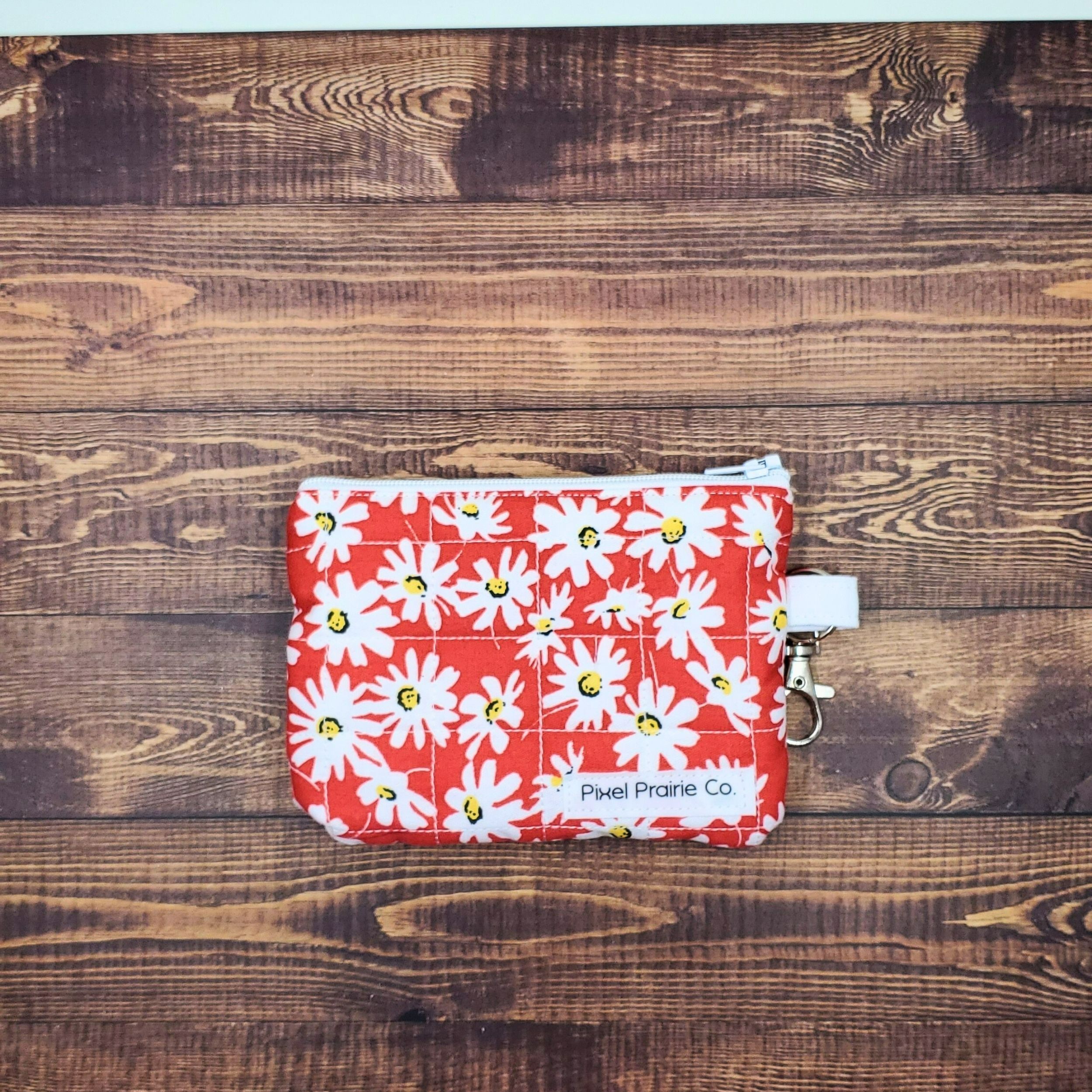 Ditsy Scarlet Keychain Wallet