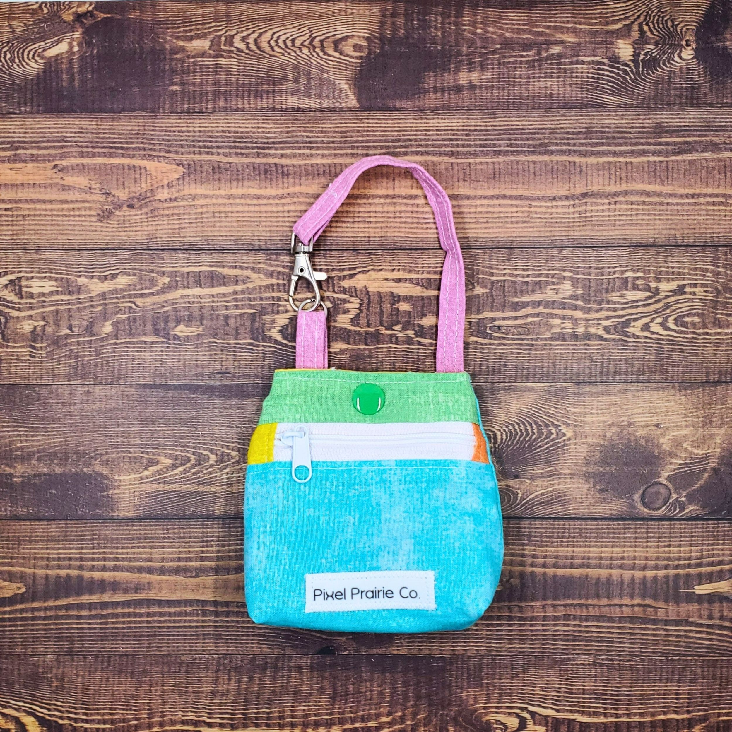 Happy Chaos Tag-Along Pouch Teal