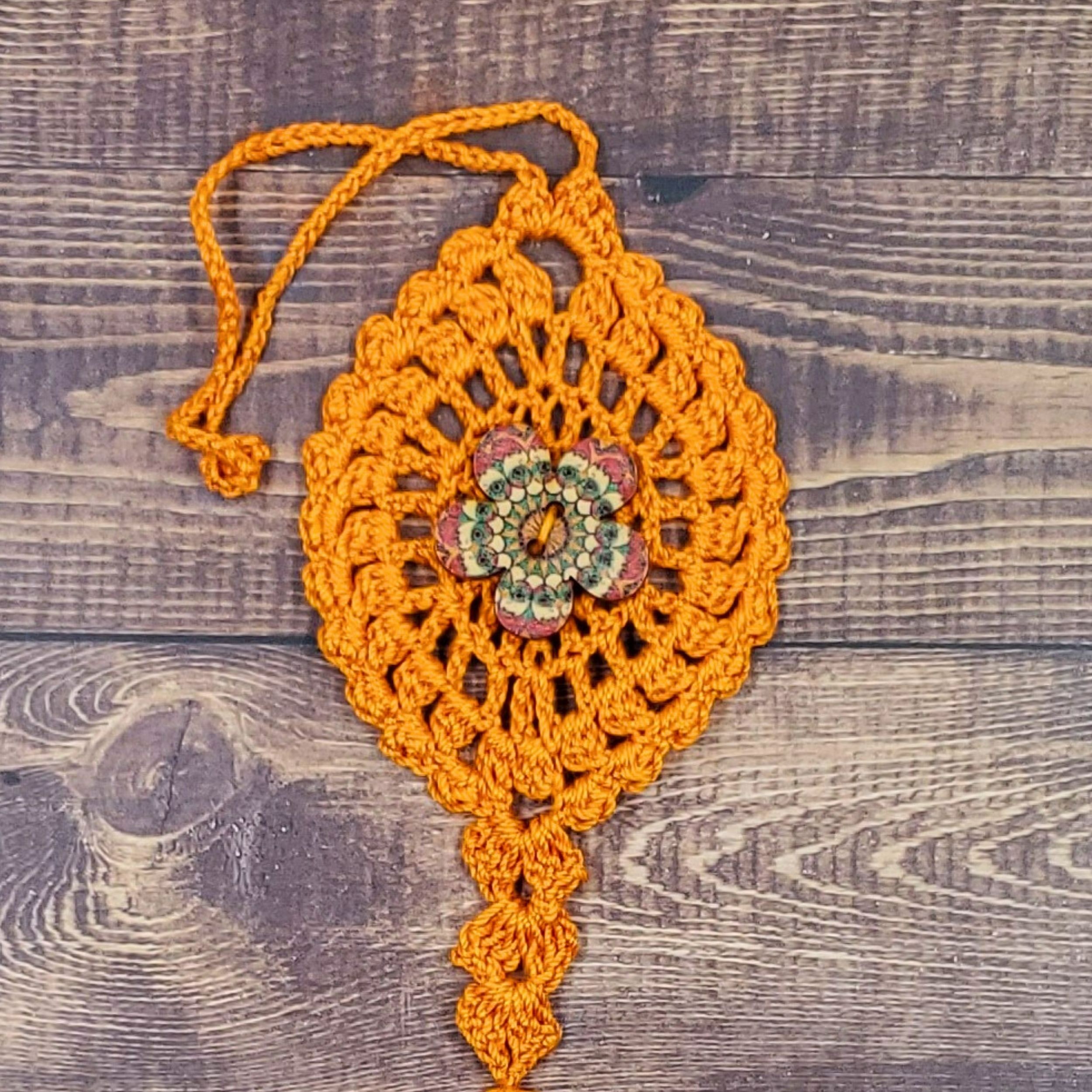 Sunburst Flower on Orange Bloom Charm