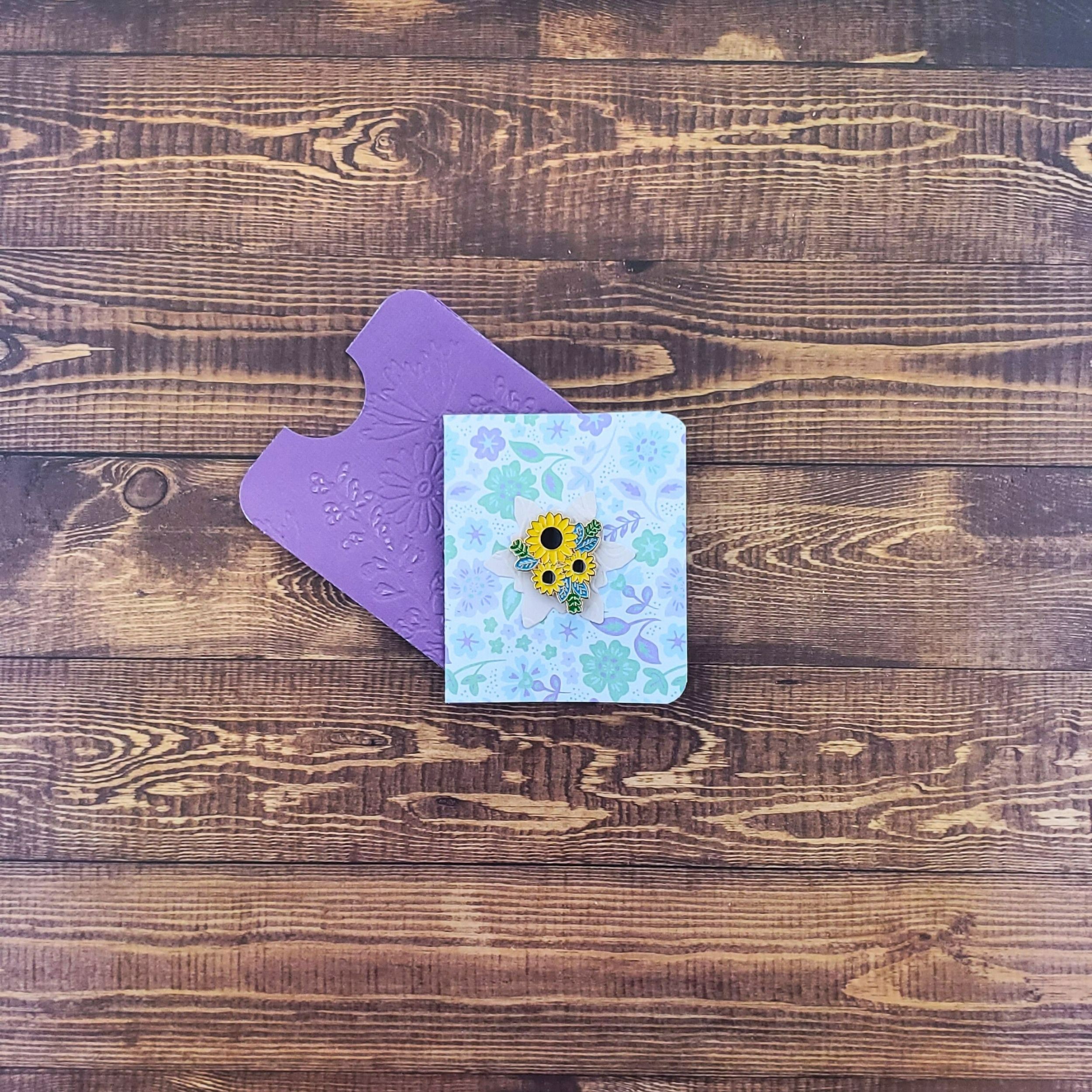 Sunflower Trio Enamel Pin