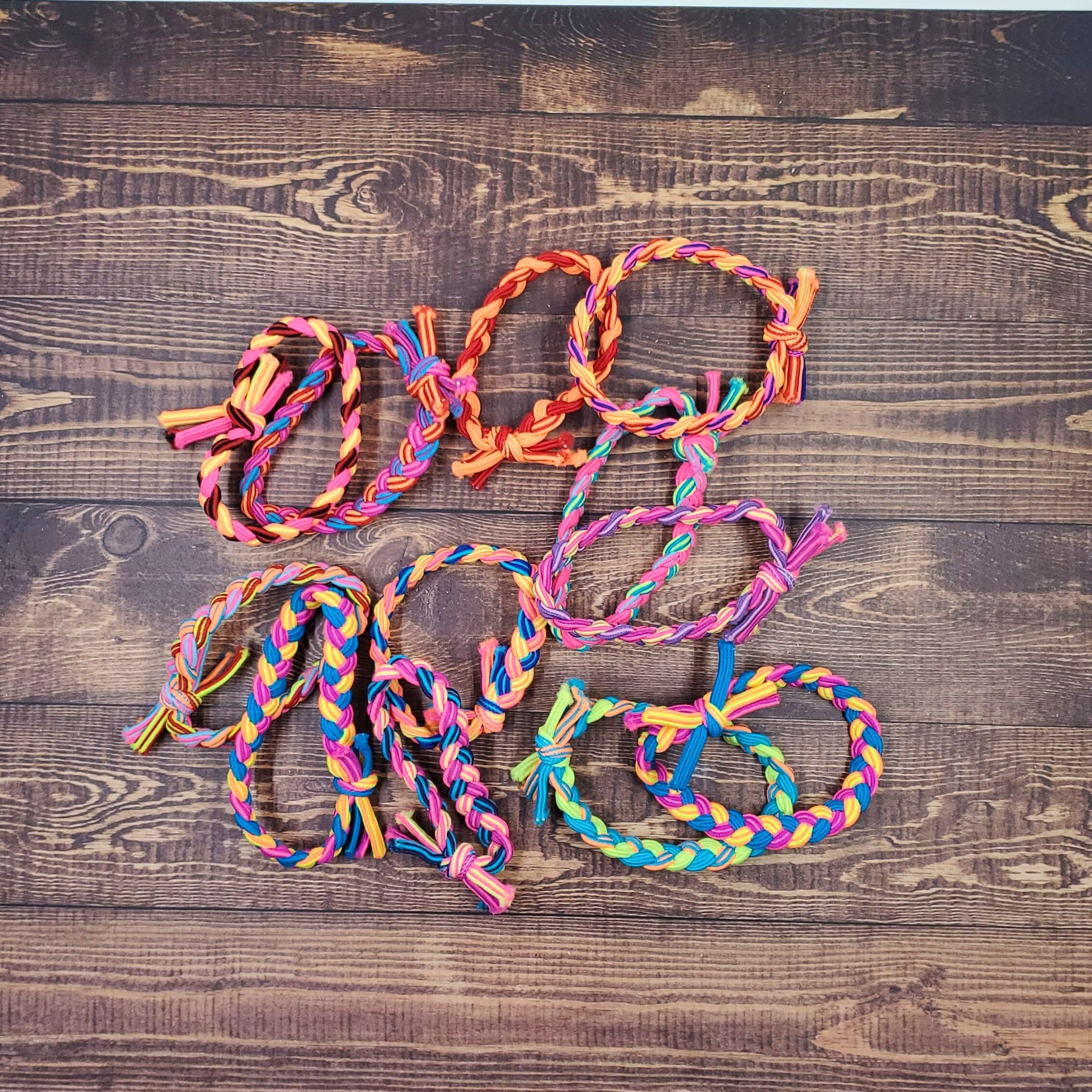 Bold Braids Set of 2 Vibrant Colors Hair Ties