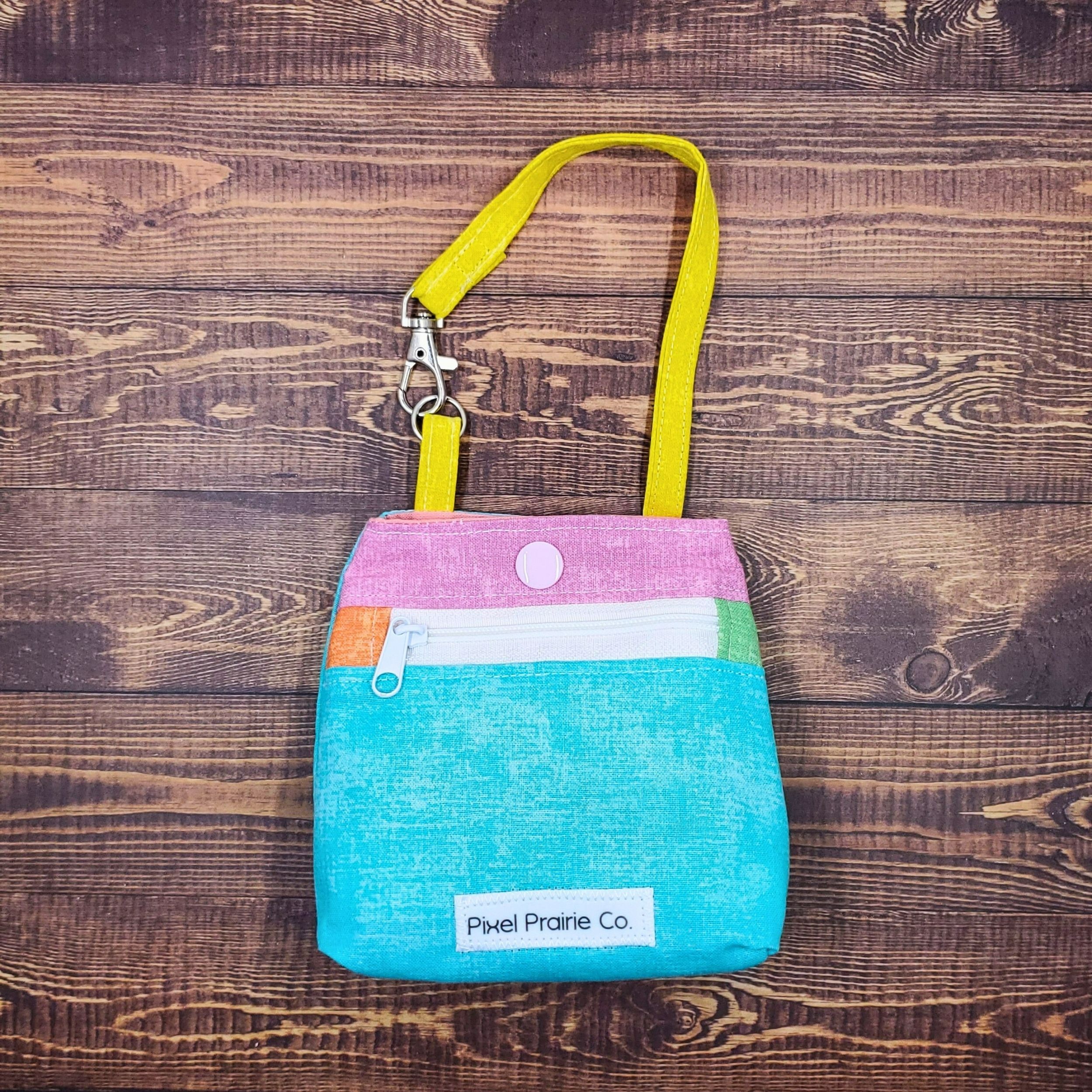 Happy Chaos Tag-Along Pouch Teal
