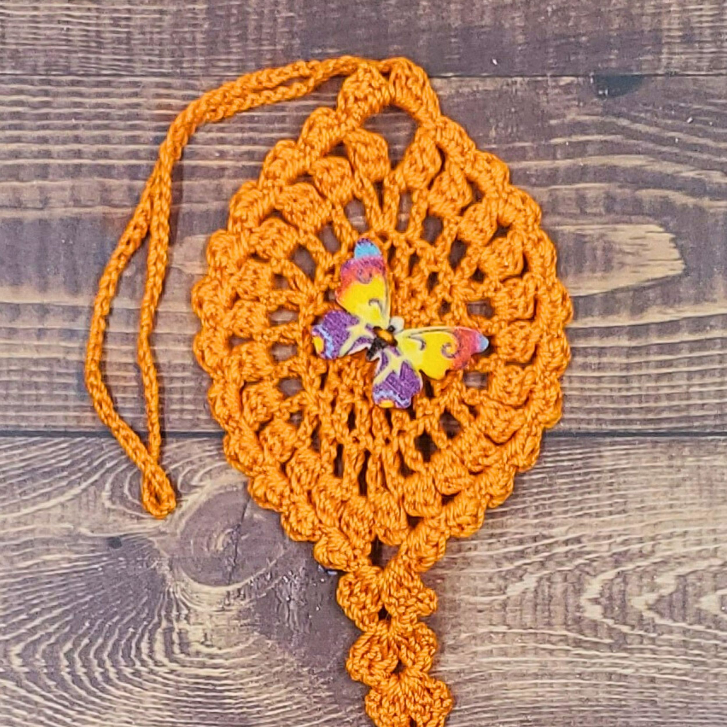 Color Burst Butterfly on Orange Flutter Charm