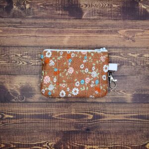Rustic Blooms Keychain Wallet