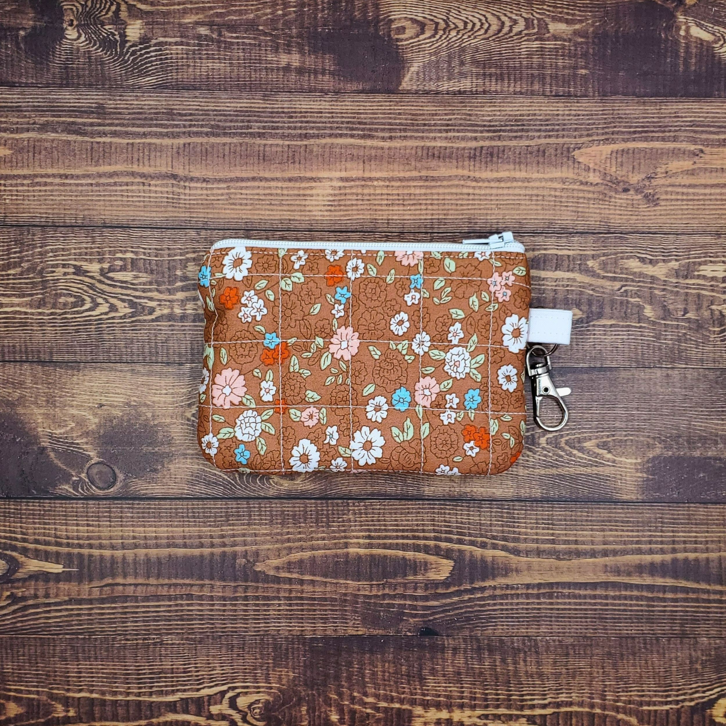 Rustic Blooms Keychain Wallet