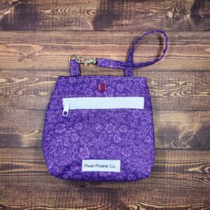 Purple Flower Patch Tag-Along Pouch