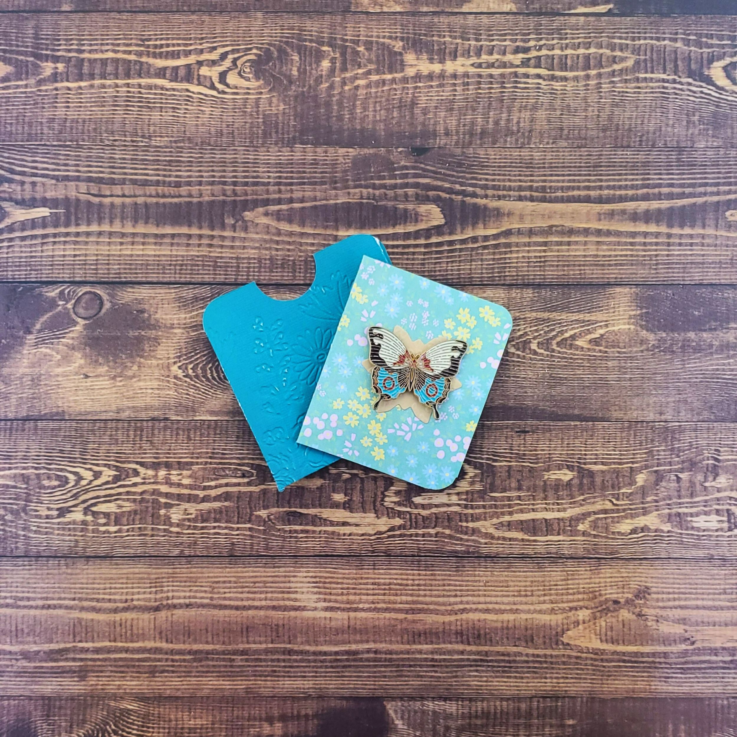 Cowboy Butterfly Enamel Pin