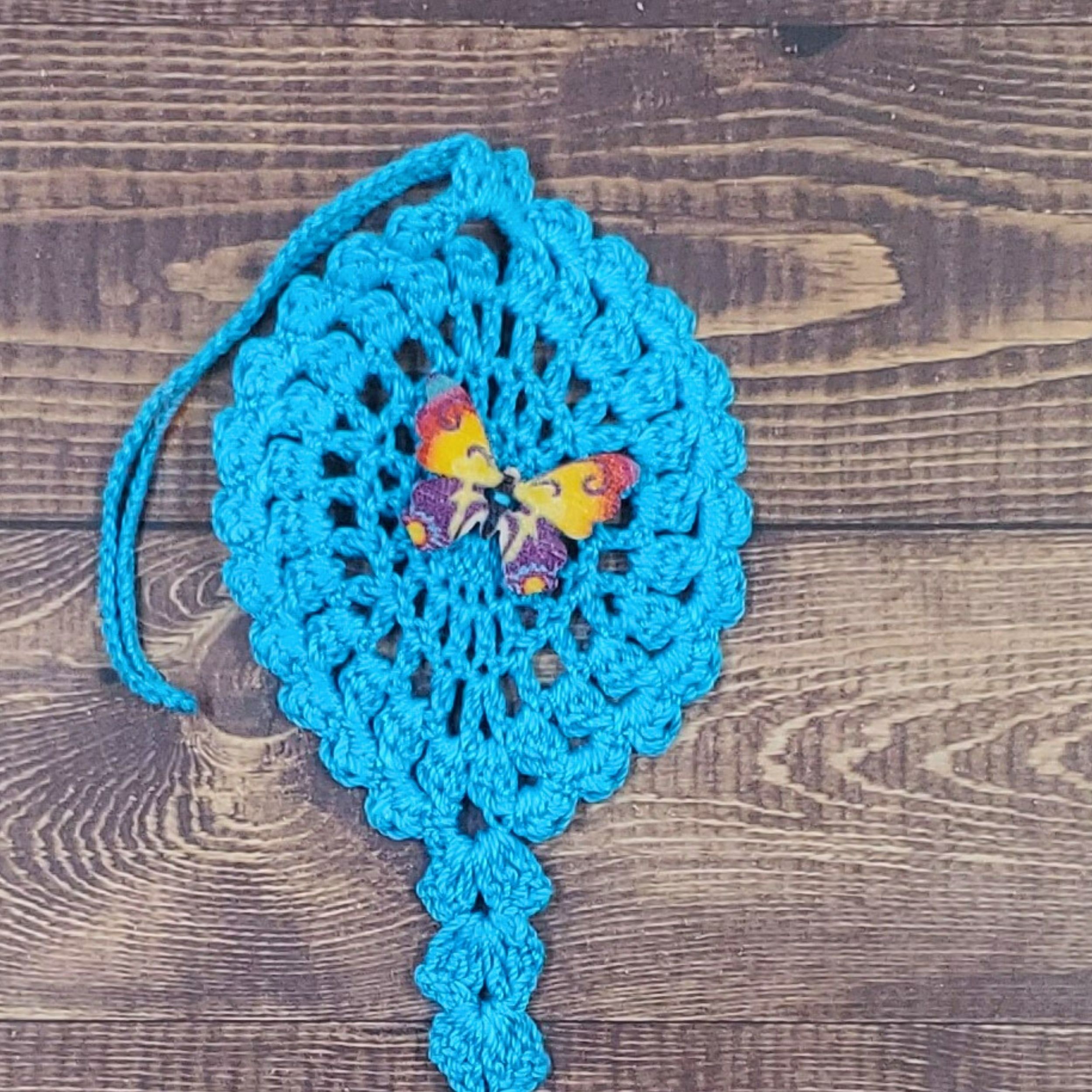 Color Burst Butterfly on Turquoise Flutter Charm