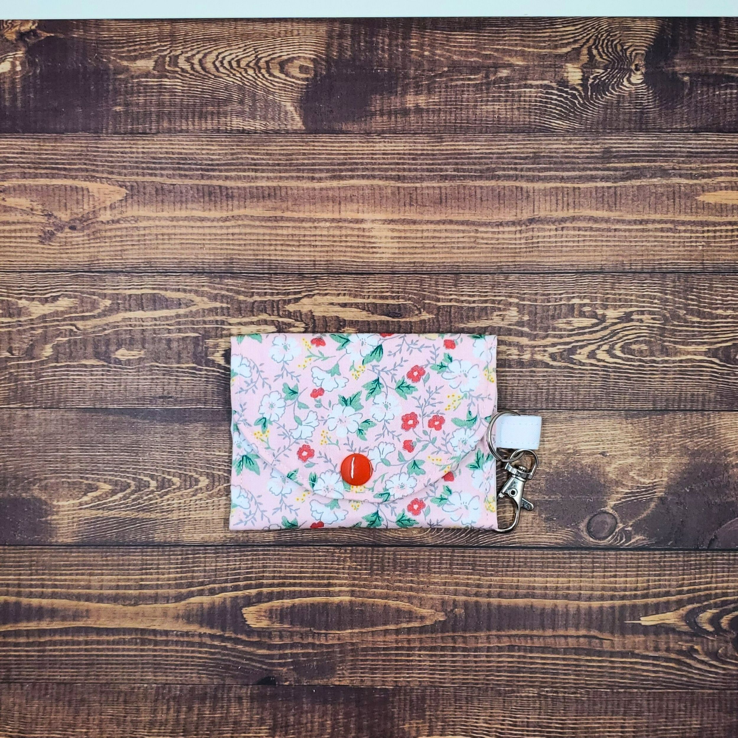 Ditzy Pink Garden Large Earbud Case