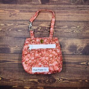 Cherry Blossoms with Metallic Accents Tag-Along Pouch